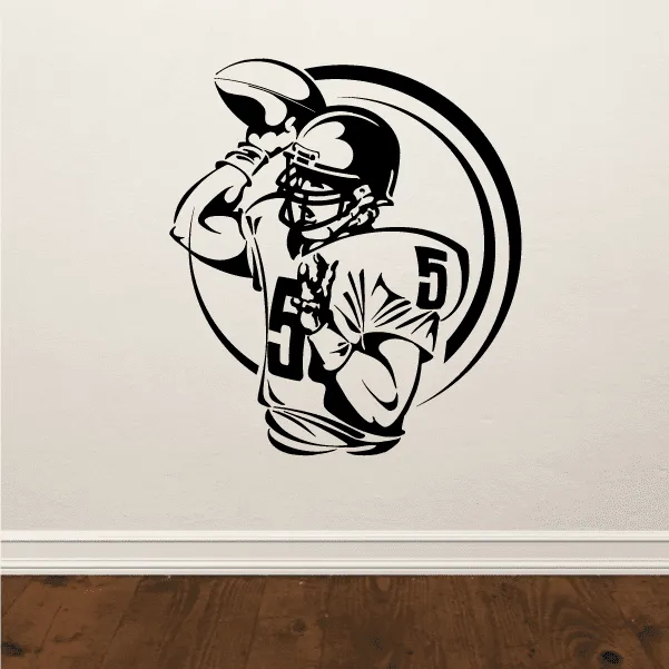 Football Wall Decal - Vinyl Decal - Car Decal - Bl010