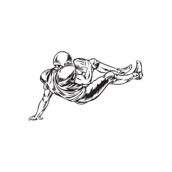Football Wall Decal - Vinyl Decal - Car Decal - DC 032