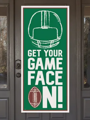 Game Face Football Door Poster