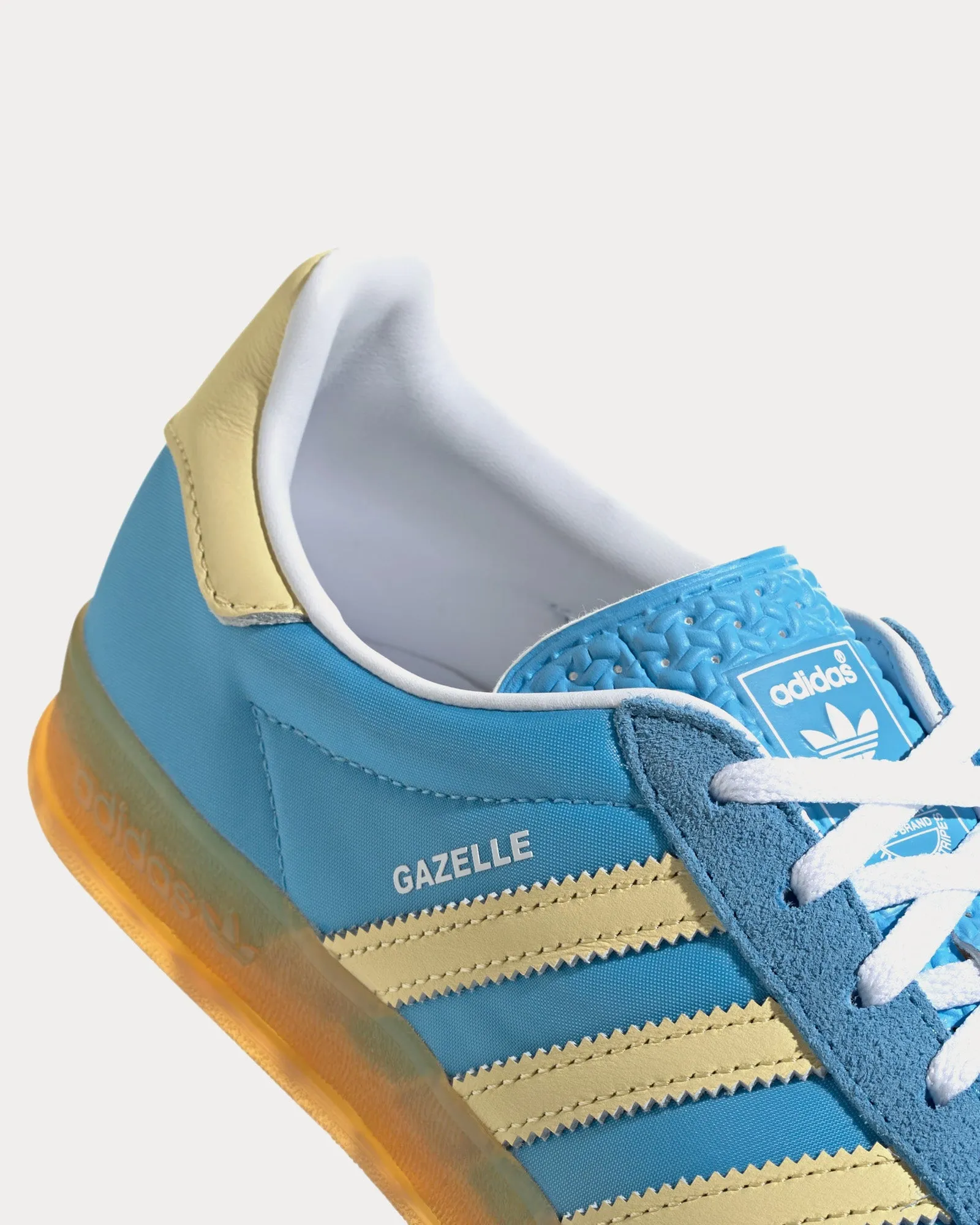 Gazelle Indoor Semi Blue Burst / Almost Yellow / Cloud White Low Top Sneakers