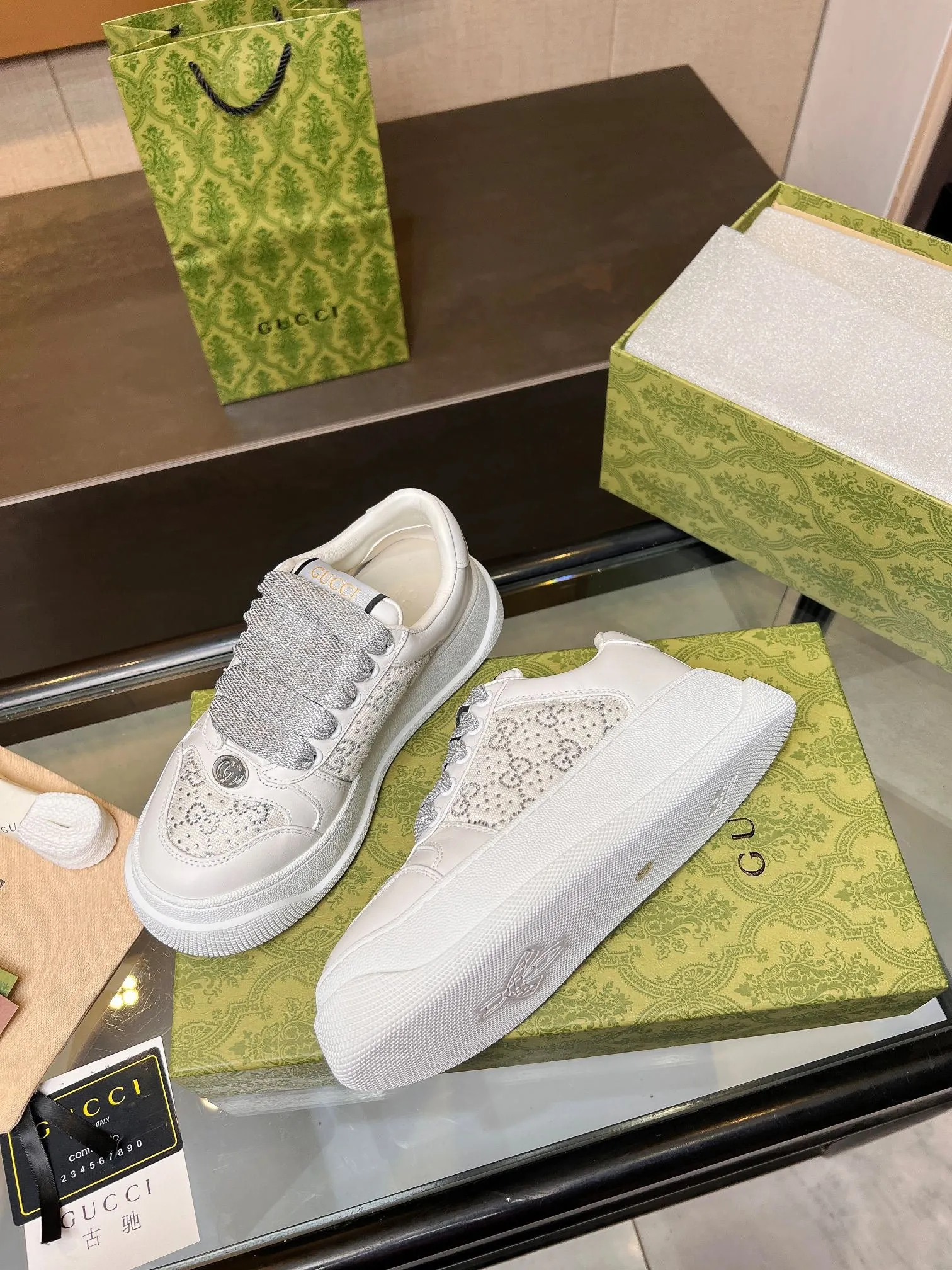 GCI Off White Screener Sneakers-044