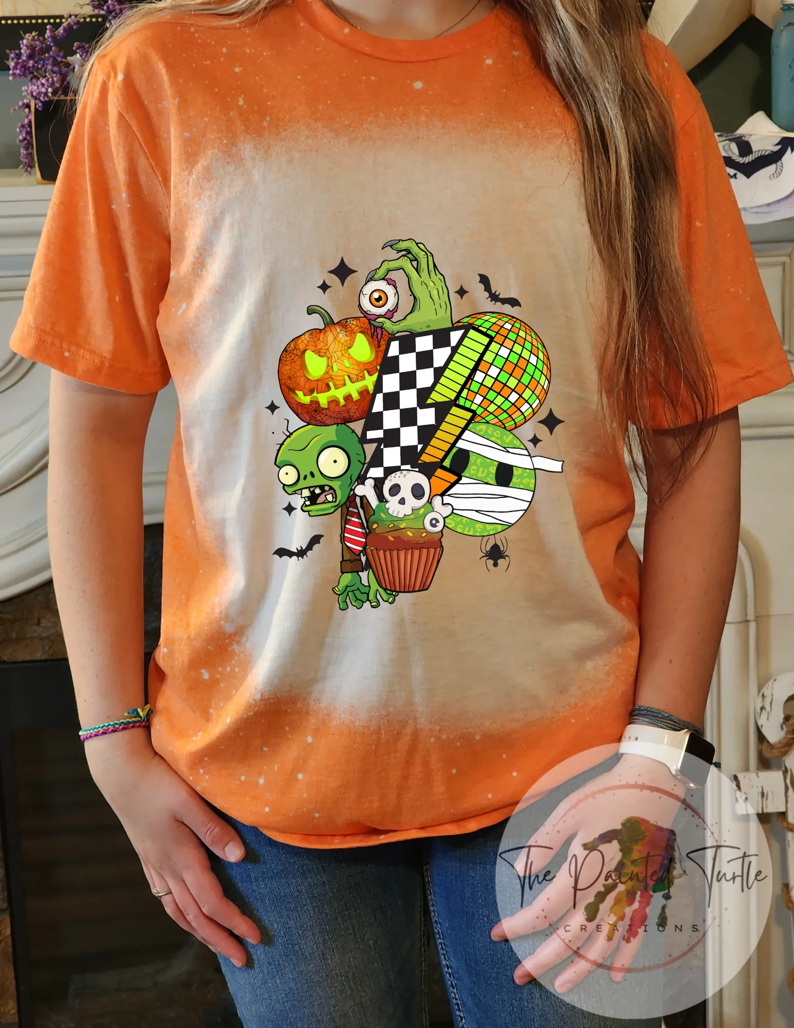Halloween - 80s Retro - Zombies - Checkered Bolt - Smiley Face -Disco - Monster
