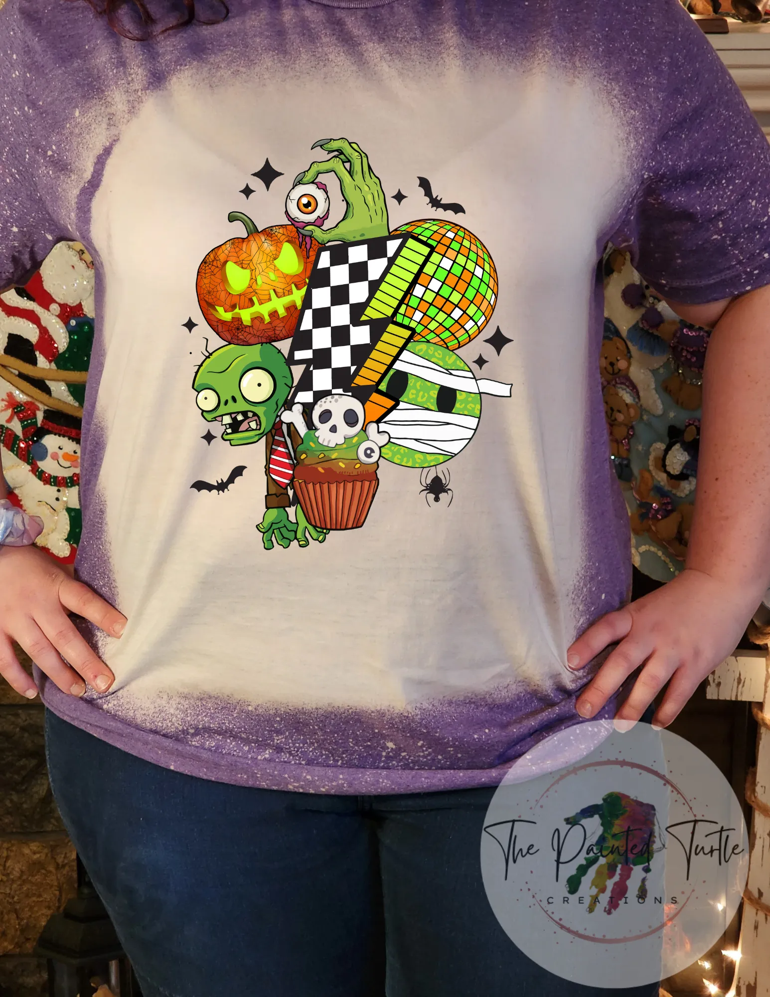 Halloween - 80s Retro - Zombies - Checkered Bolt - Smiley Face -Disco - Monster