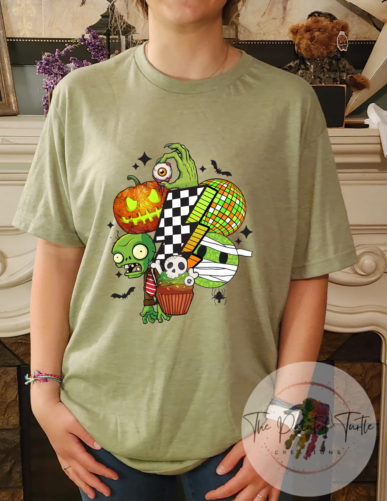 Halloween - 80s Retro - Zombies - Checkered Bolt - Smiley Face -Disco - Monster