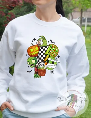 Halloween - 80s Retro - Zombies - Checkered Bolt - Smiley Face -Disco - Monster