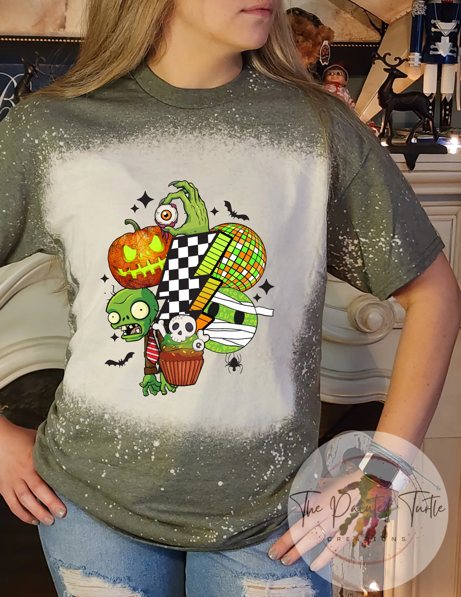 Halloween - 80s Retro - Zombies - Checkered Bolt - Smiley Face -Disco - Monster