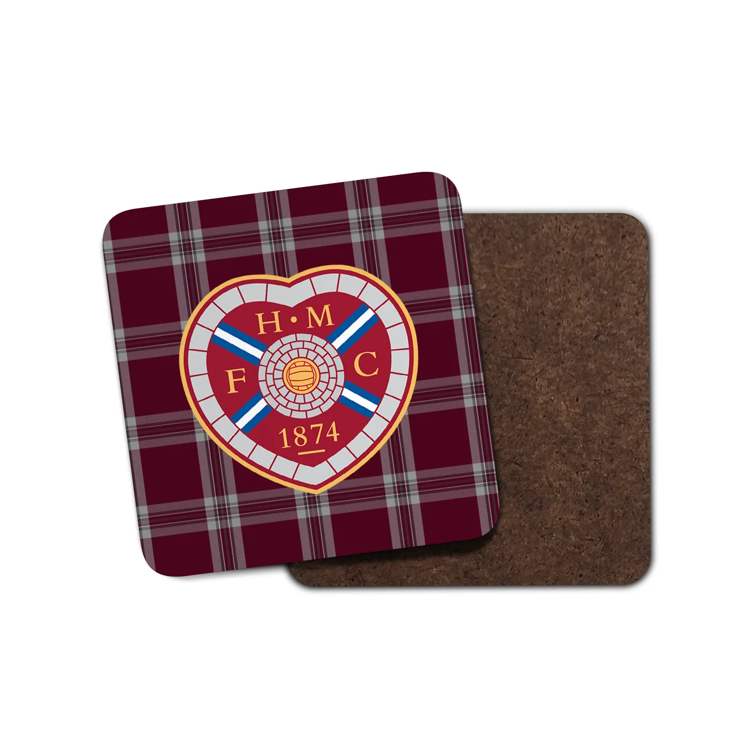 Hearts Tartan Coaster