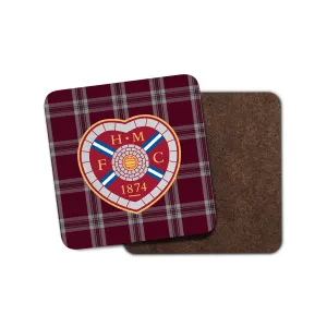 Hearts Tartan Coaster