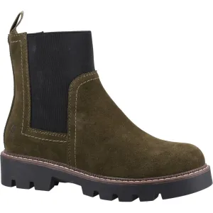 Hush Puppies Adeline Suede Women's Khaki Boots