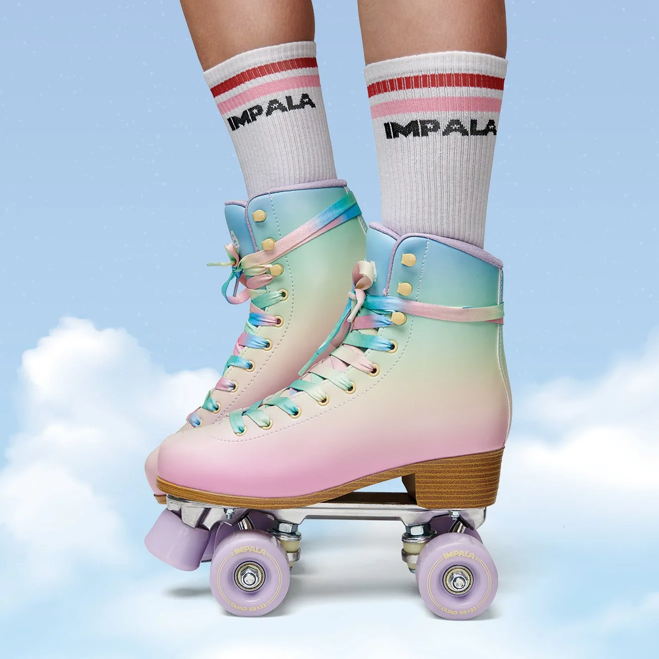 Impala Quad Roller Skates - Pastel Fade
