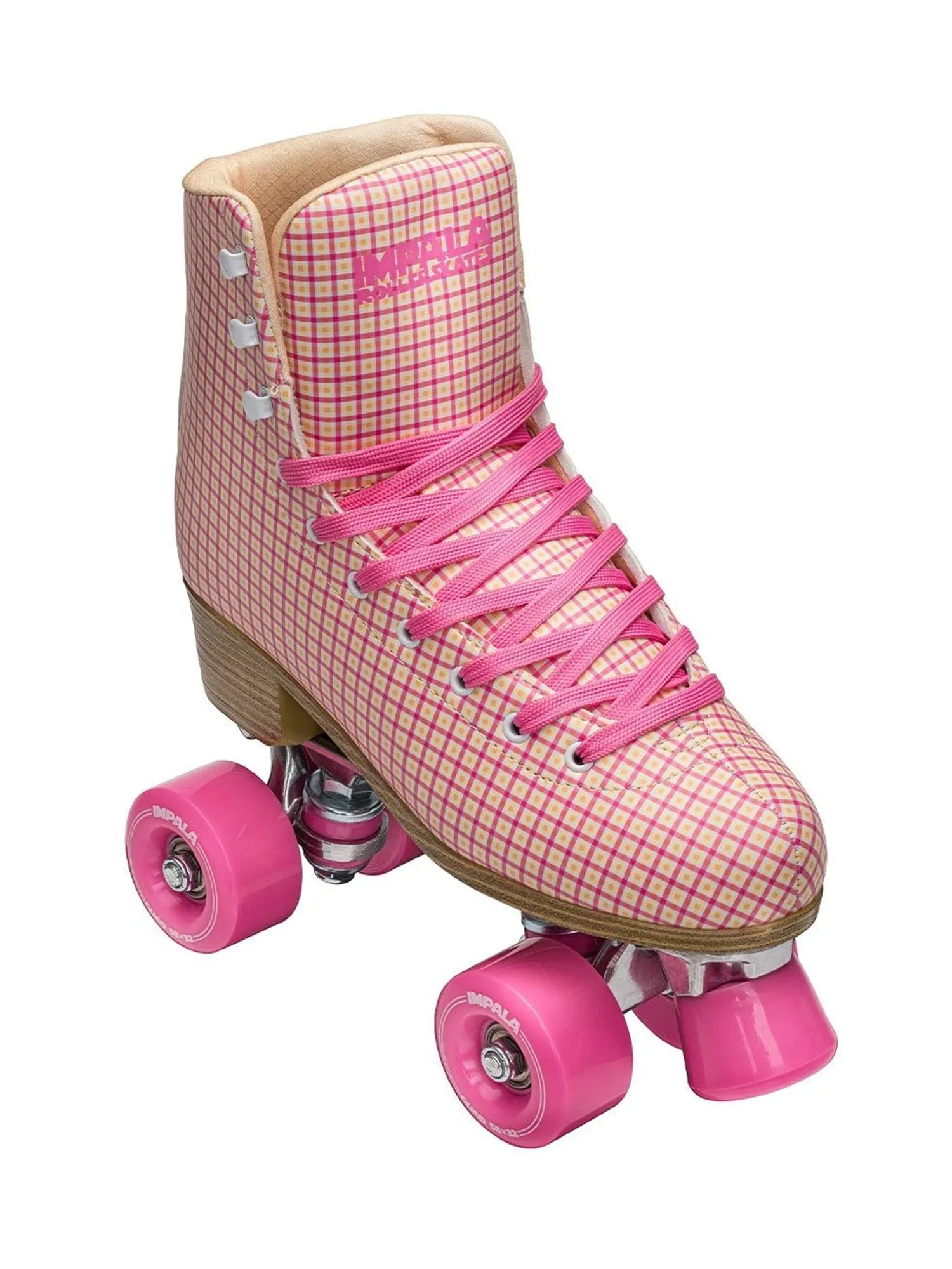 IMPALA ROLLERSKATES SIDEWALK SKATES - ROLLER SKATES - TARTAN PINK - CLEARANCE