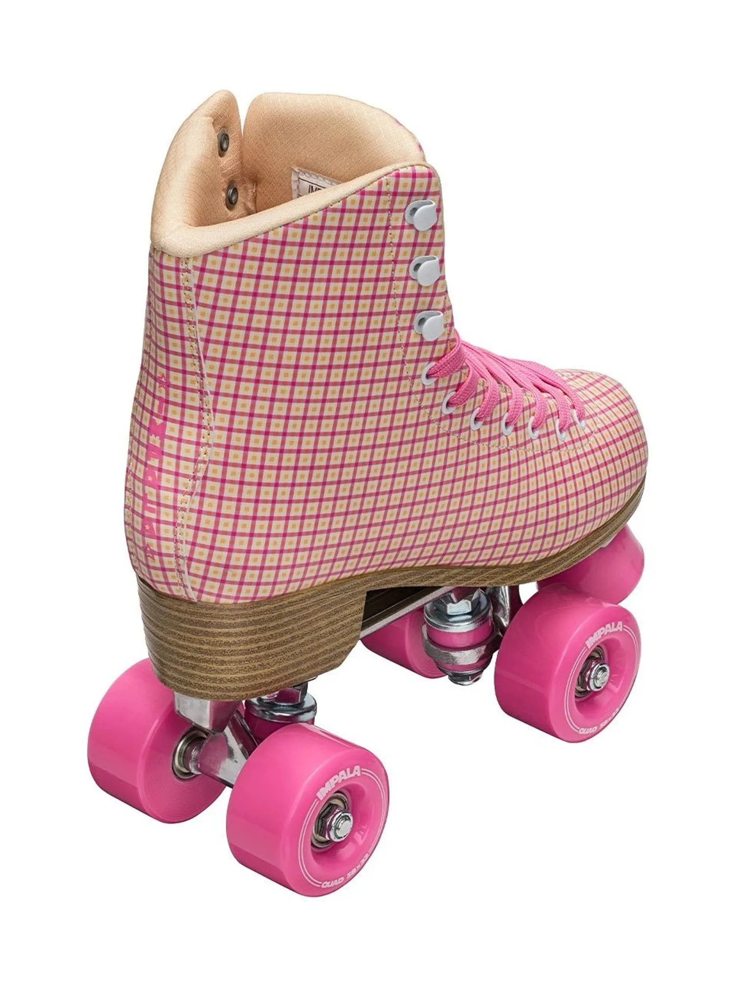 IMPALA ROLLERSKATES SIDEWALK SKATES - ROLLER SKATES - TARTAN PINK - CLEARANCE