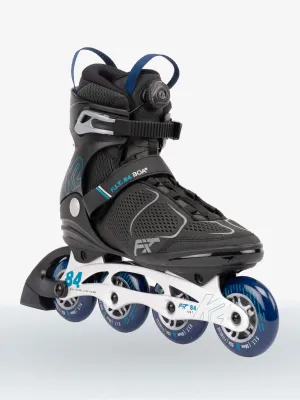 K2 F.I.T. 84 BOA INLINE SKATES 2022-BLACK/BLUE/GREY
