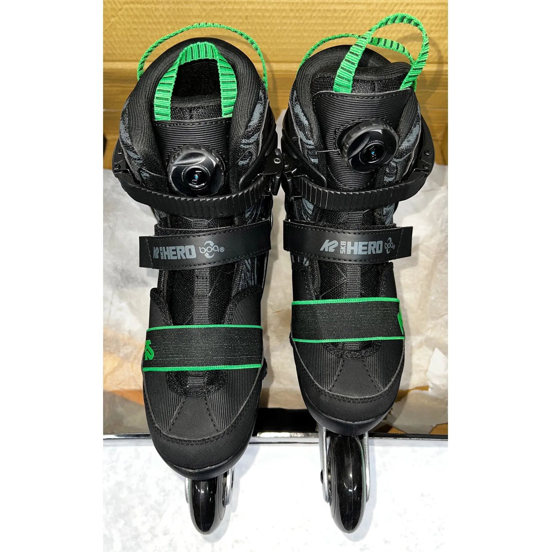 K2 Sk8 Hero Boa ALU Boys Adjustable Inline Skates - (Gently Used Size 1-5)