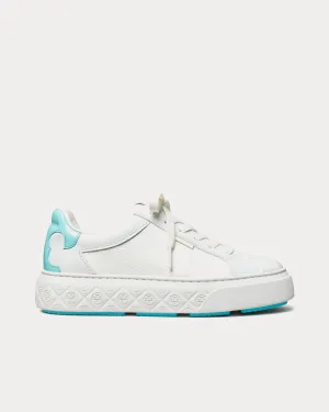Ladybug Titanium White / Light Celeste Low Top Sneakers