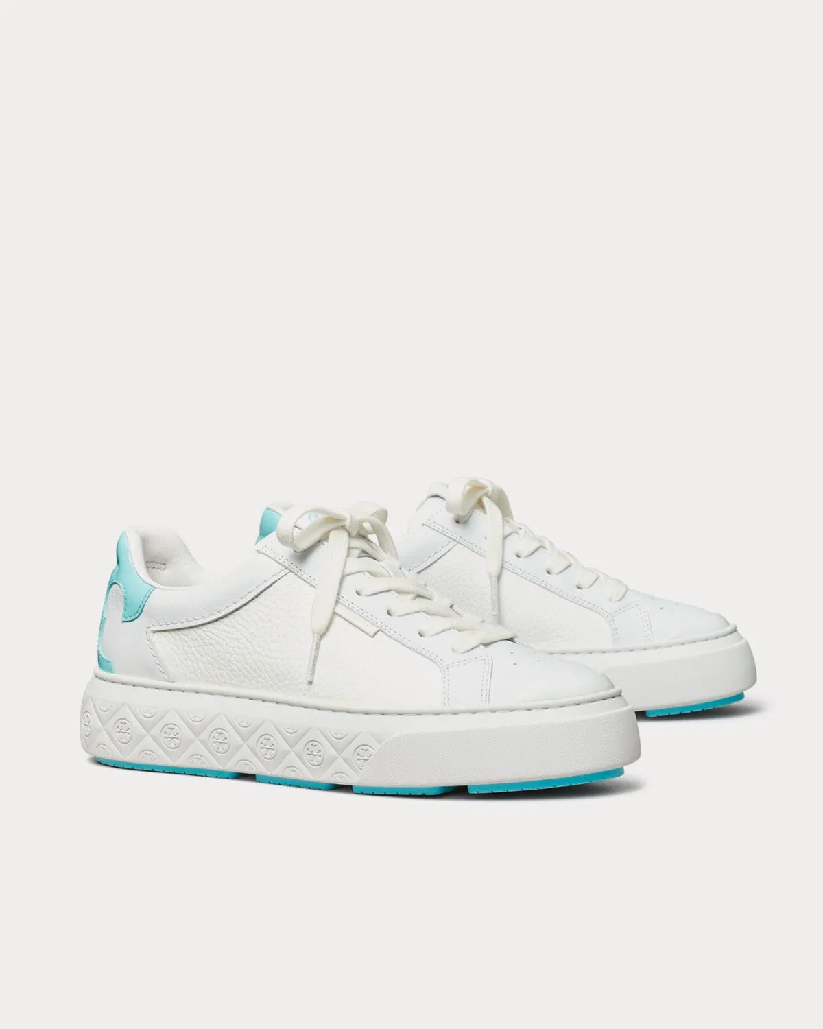 Ladybug Titanium White / Light Celeste Low Top Sneakers