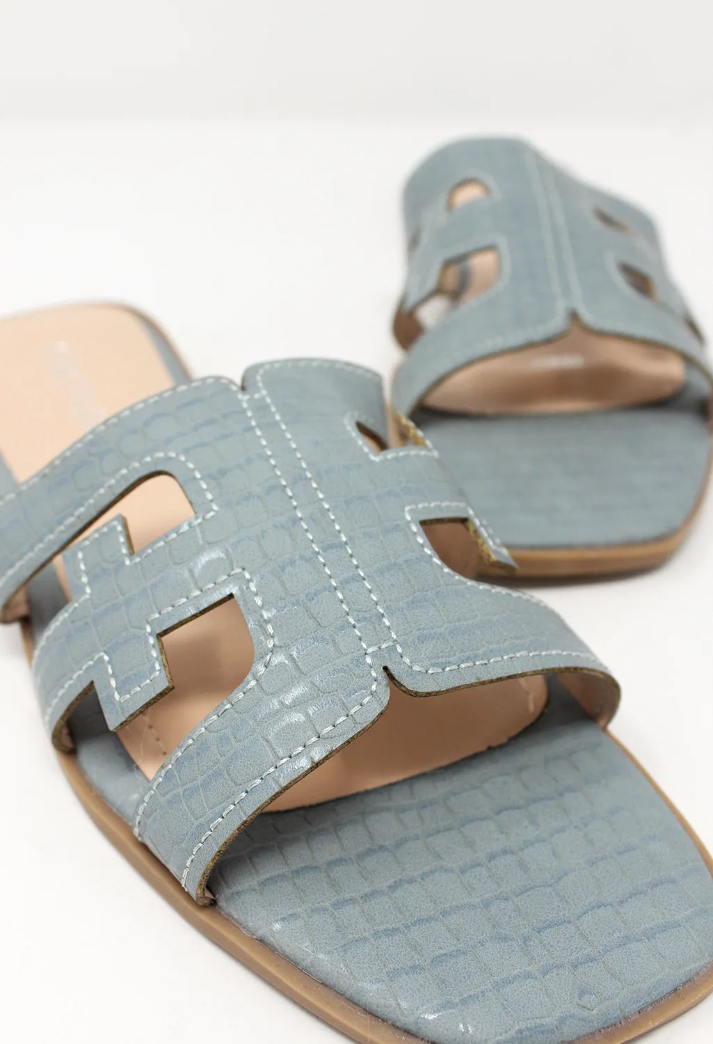 Light Blue Flat Slide