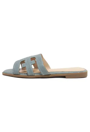 Light Blue Flat Slide