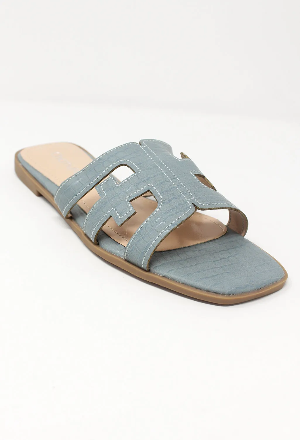 Light Blue Flat Slide