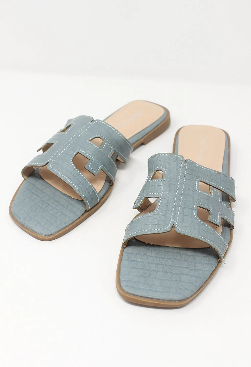Light Blue Flat Slide