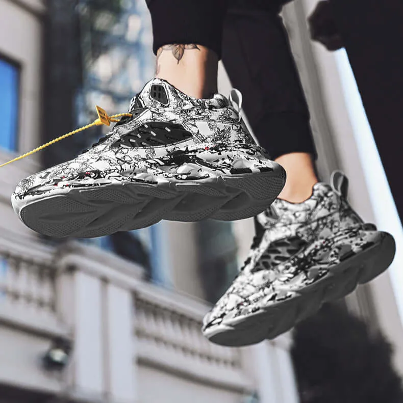 Lightweight Breathable Sneakers with Durable Rubber Outsole