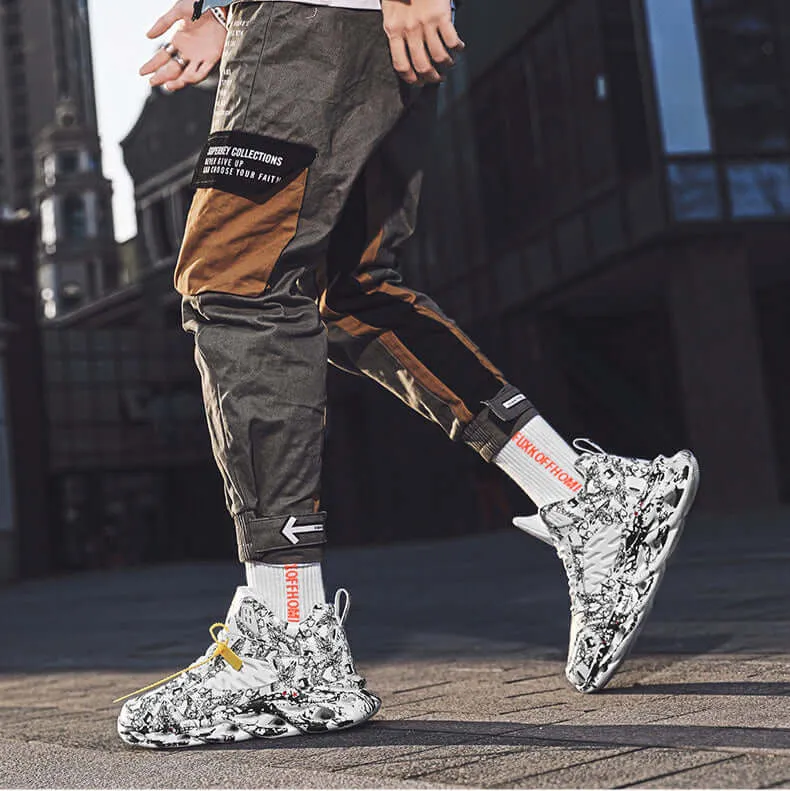 Lightweight Breathable Sneakers with Durable Rubber Outsole
