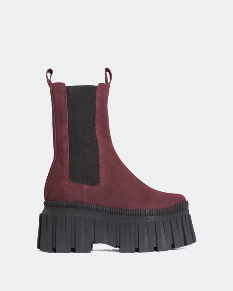 Lorana Burgundy Suede