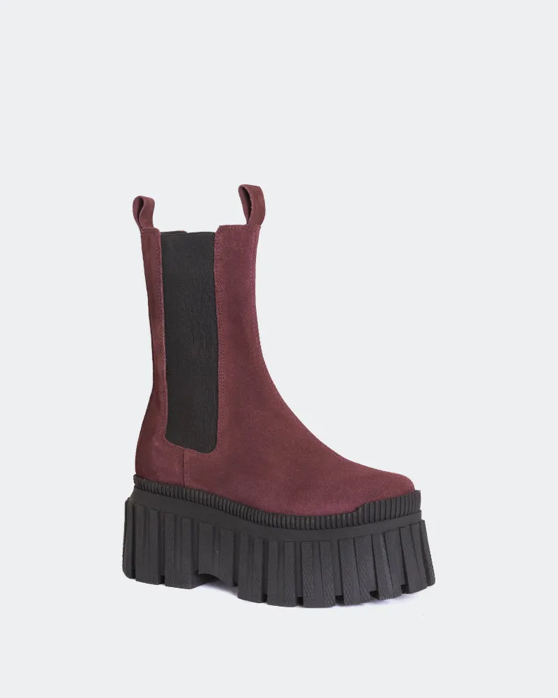 Lorana Burgundy Suede