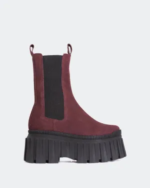 Lorana Burgundy Suede