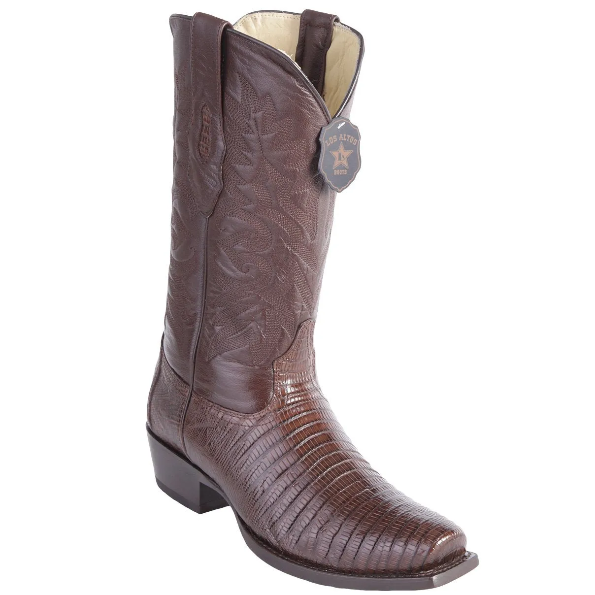 Los Altos Men's Lizard Teju Cowboy Boots 7-Toe