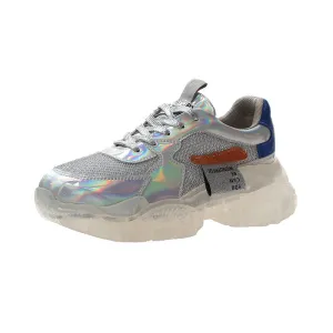 Luxury Design Transparent Jelly Laser Casual Shoes