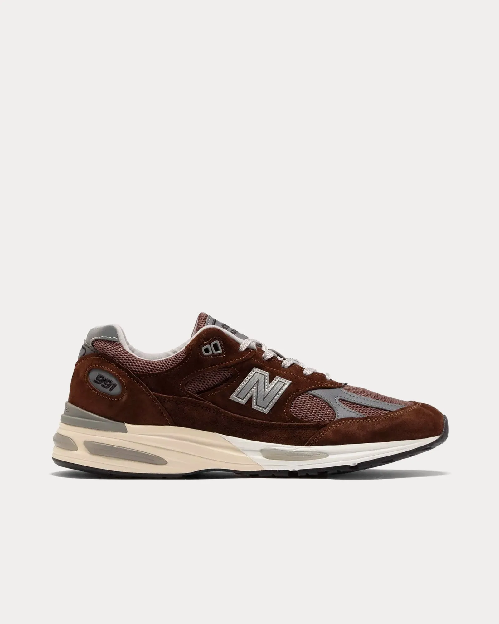 MADE in UK 991v2 Pinecone / Brown / Smoked Pearl Low Top Sneakers