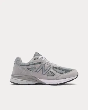 Made in USA 990v4 Core Grey / Silver Low Top Sneakers