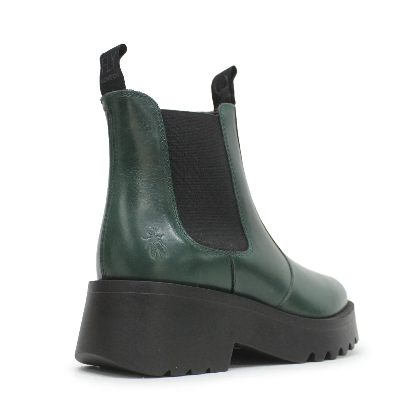 Medi789Fly Rug Leather Women's Chelsea Boots