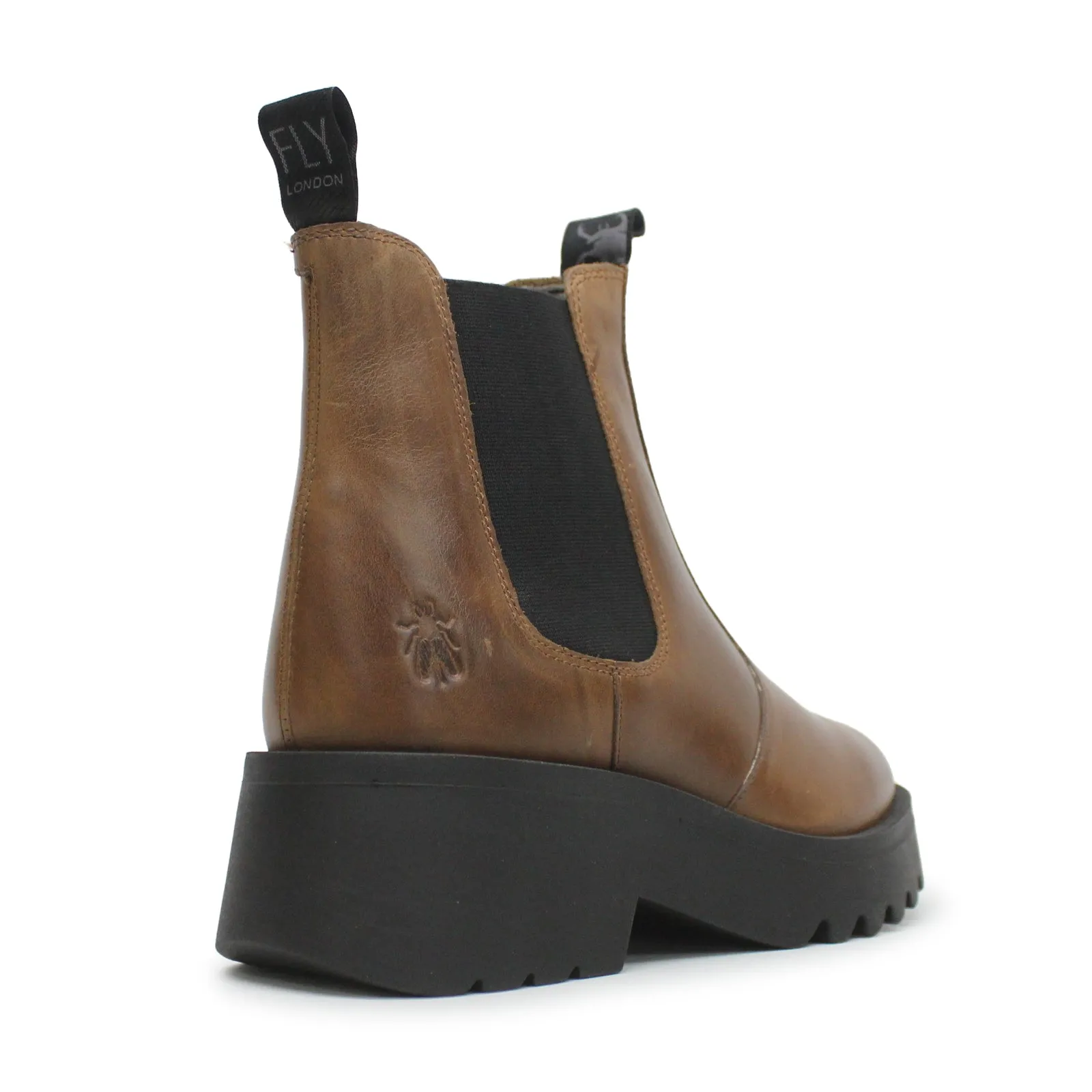 Medi789Fly Rug Leather Women's Chelsea Boots