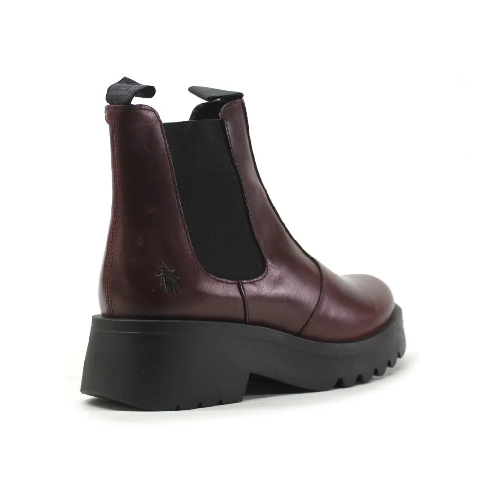 Medi789Fly Rug Leather Women's Chelsea Boots