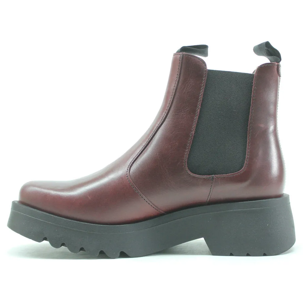Medi789Fly Rug Leather Women's Chelsea Boots