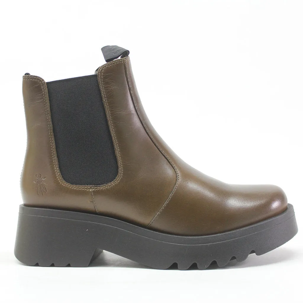 Medi789Fly Rug Leather Women's Chelsea Boots