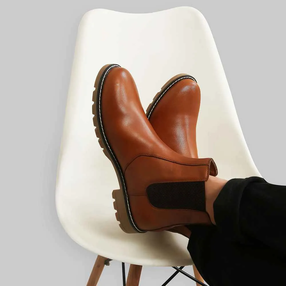 Men Chelsea Leather Boots