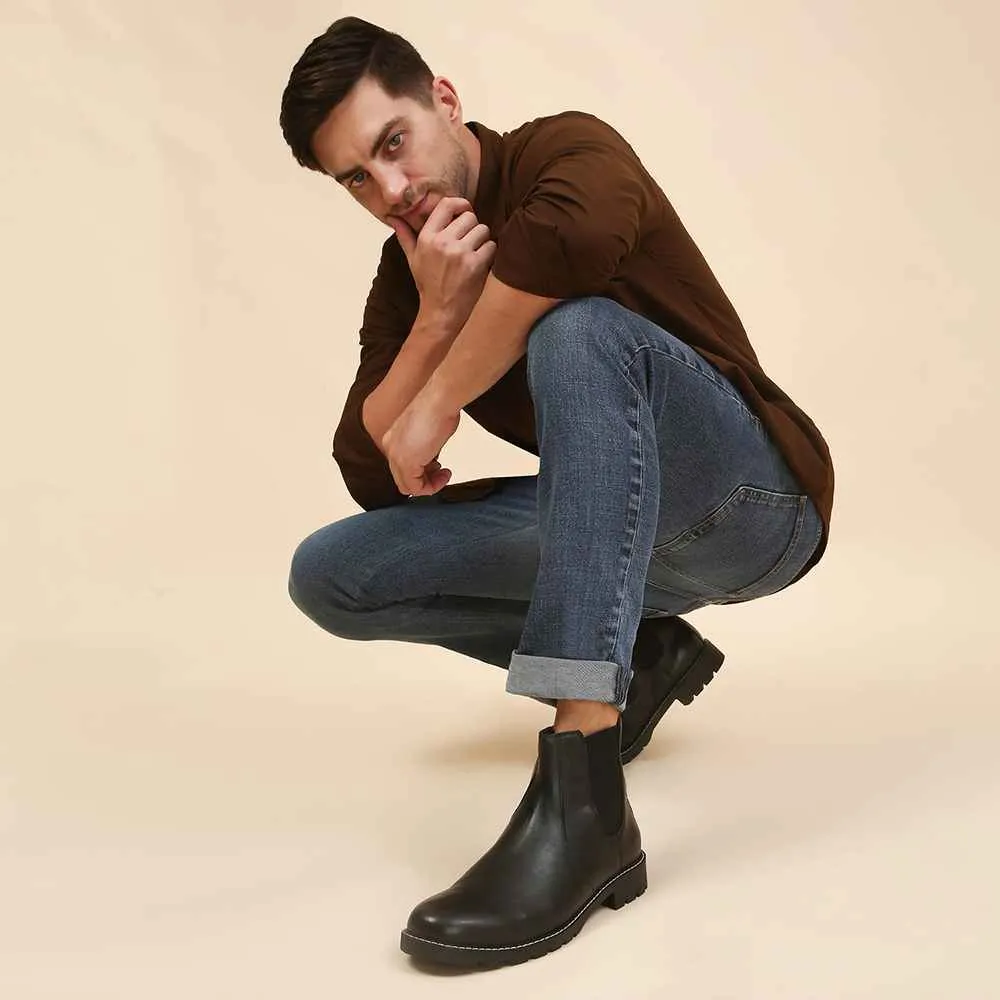 Men Chelsea Leather Boots