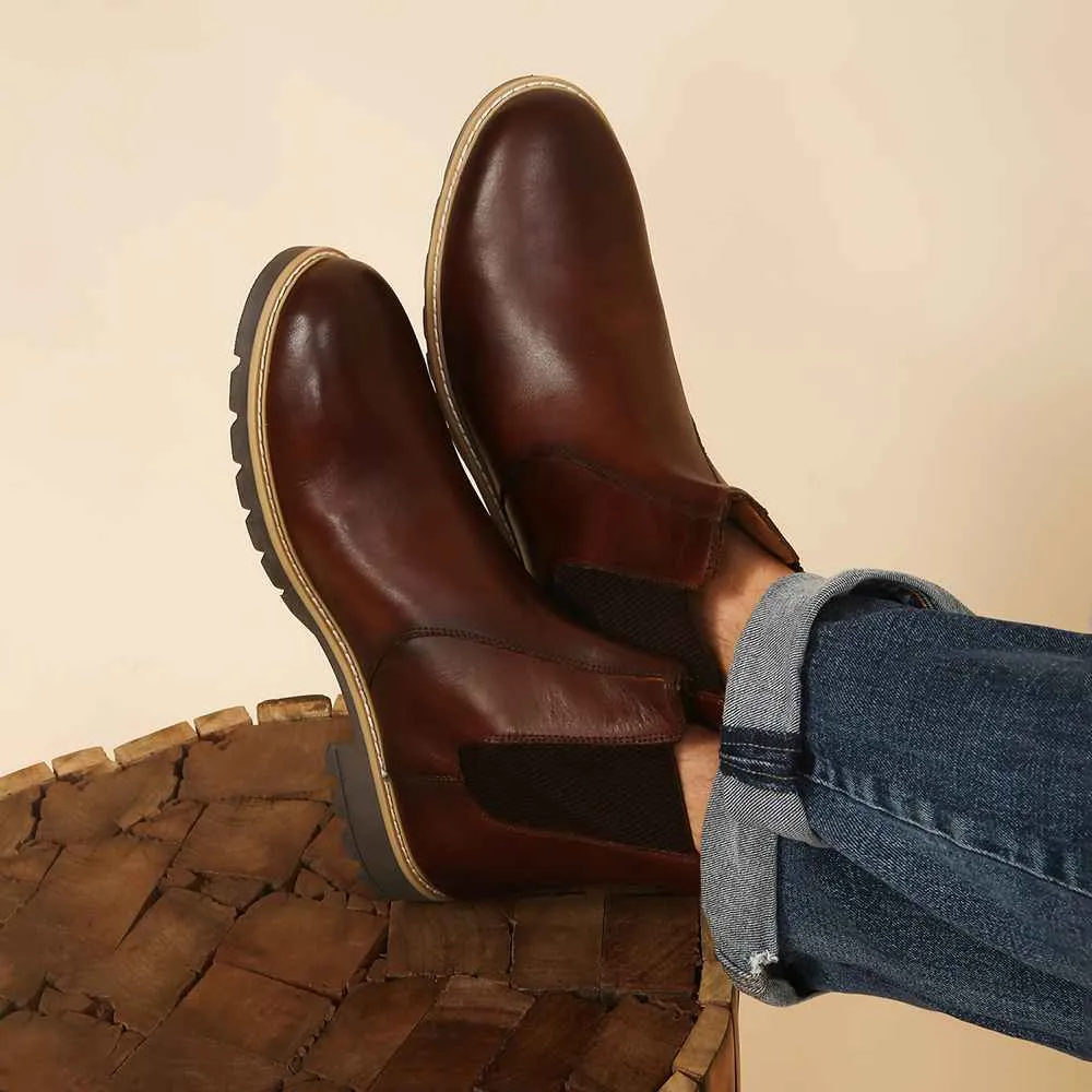 Men Chelsea Leather Boots