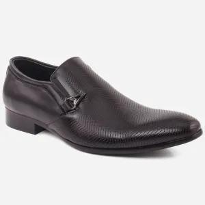 Men “JAC” Shaded Perforated textured Upper Buckle Formal Shoes