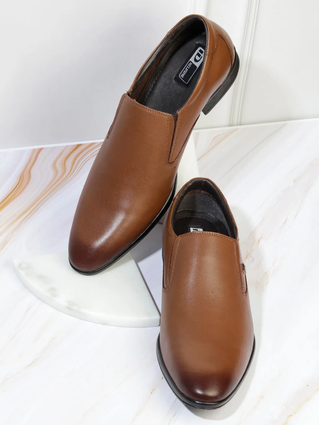 Men's Brown Regular Toe Formal Slip On (ID2170)