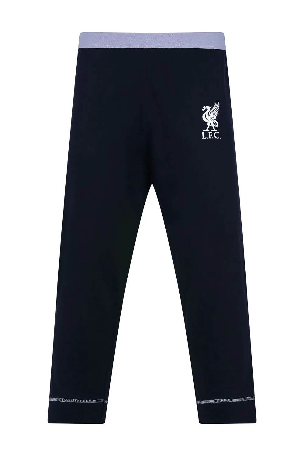 Mens Official Liverpool Football Club Grey Long Pyjamas
