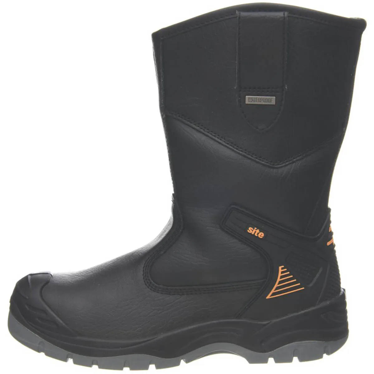 Mens Safety Rigger Boots Waterproof Work Steel Toe Wide Fit Black Size 12