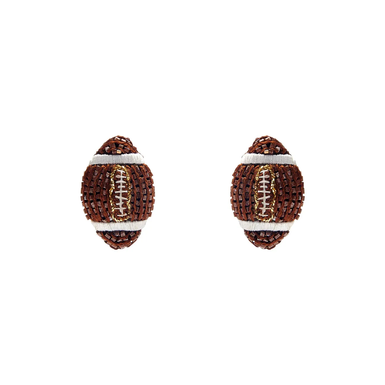 Mignonne Gavigan  Football Earrings