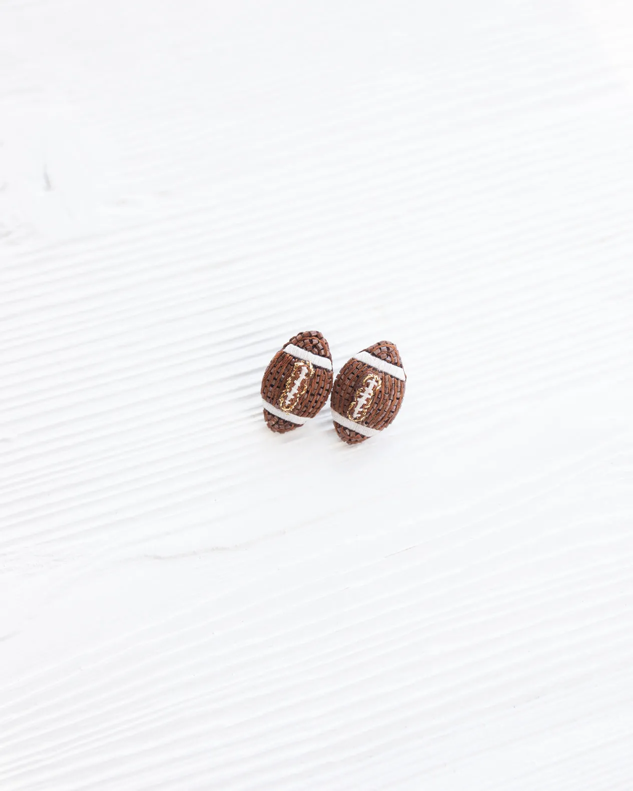 Mignonne Gavigan  Football Earrings