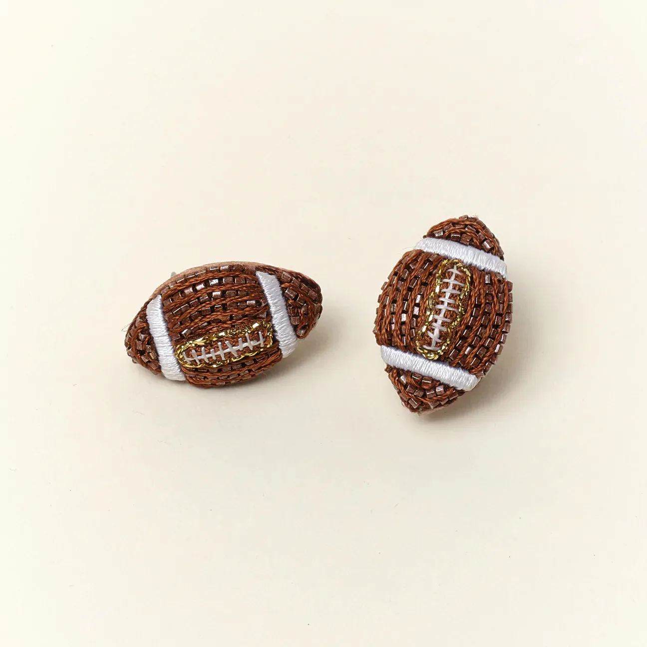 Mignonne Gavigan  Football Earrings