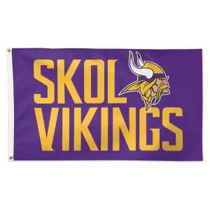 Minnesota Vikings Deluxe 3' x 5' Slogan Flag