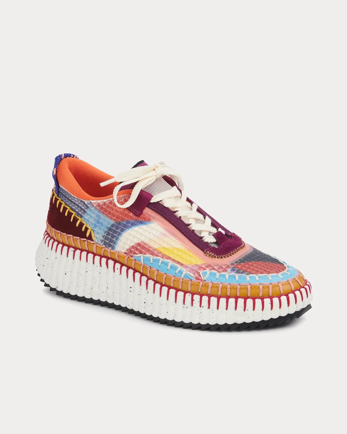 Nama Multi Red Low Top Sneakers